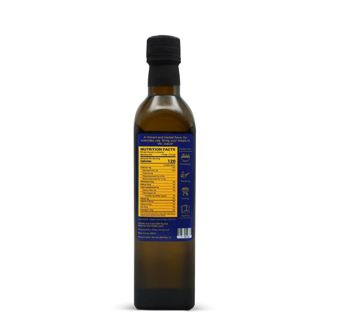 Arbequina Organic Extra Virgin Olive Oil
